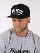 Load image into Gallery viewer, Haltech Snapback Cap - Black &amp; White Size: One size fits all.