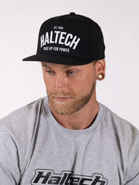 Haltech Snapback Cap - Black & White Size: One size fits all.