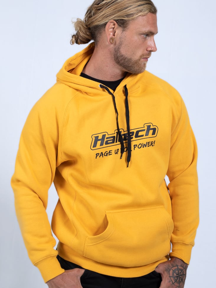 Haltech YM Haltech Classic Hoodie - Yellow M Size: Medium