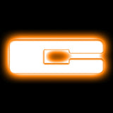 Universal Illuminated LED Letter Badges - Matte White Surface Finish - C