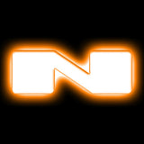 Universal Illuminated LED Letter Badges - Matte White Surface Finish - N
