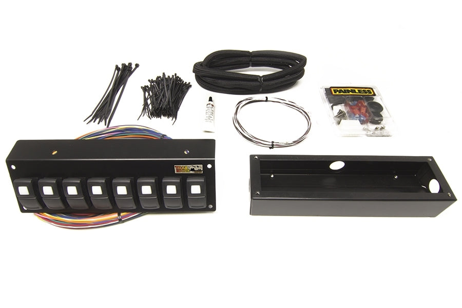 Trail Rocker 8-Switch Panel; Flange Mount;