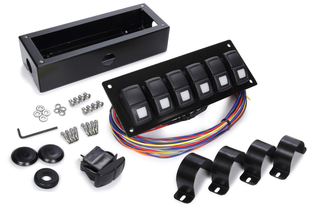 Track Rocker 6-Switch Panel; Roll Bar Mount;