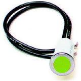 LED Dash Indicator Light; 0.5 in.; Green;