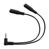 Splitter Stereo 1/8in Male to 1/8in Dual Femal