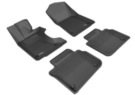 3D MAXpider 2013-2019 Lexus GS/GS Hybrid Kagu 1st & 2nd Row Floormats - Black