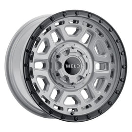 Weld Off-Road Crux 17x9in / 5x114.3 BP / ET -12 / 78.1mm Bore - Gloss Armor Gray / Satin Black Wheel