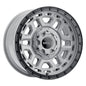 Weld Off-Road Crux 17x9in / 6x135 BP / ET 0 / 106.1mm Bore - Gloss Armor Gray / Satin Black Wheel