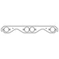 Cometic Chevy Gen-1 Small Block V8 .043in Copper Exhaust Manifold Gasket Set - 1.625in Round Ports