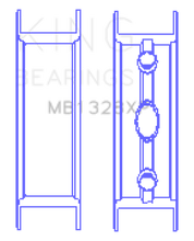 Load image into Gallery viewer, King Engine Bearings GM Vortec / LS Series Gen III IV - Flange Only (From Set MB5013XP)