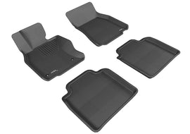 3D MAXpider 2008-2011 Lexus LS600HL Kagu 1st & 2nd Row Floormats - Black