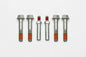 Wilwood bolt kit 1/2-13X2.75 LG hfcs silver epoxy 1193-S 4PK W/STEERING stop