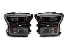 Load image into Gallery viewer, Raxiom 15-17 Ford F-150 LED Projector Headlights with LED Amber DRL- Black Housing- Clear Lens