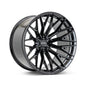 Vossen HFX-6 17x9 - 6x135 - ET0 - Super Deep Face - 87.1 - Gloss Black Wheel