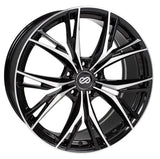 Enkei ONX 18x8 5x110 40mm Offset 72.6mm Bore Black Machined Wheel