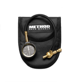 Method Brass Air Deflator Gauge 0-60 PSI - Black