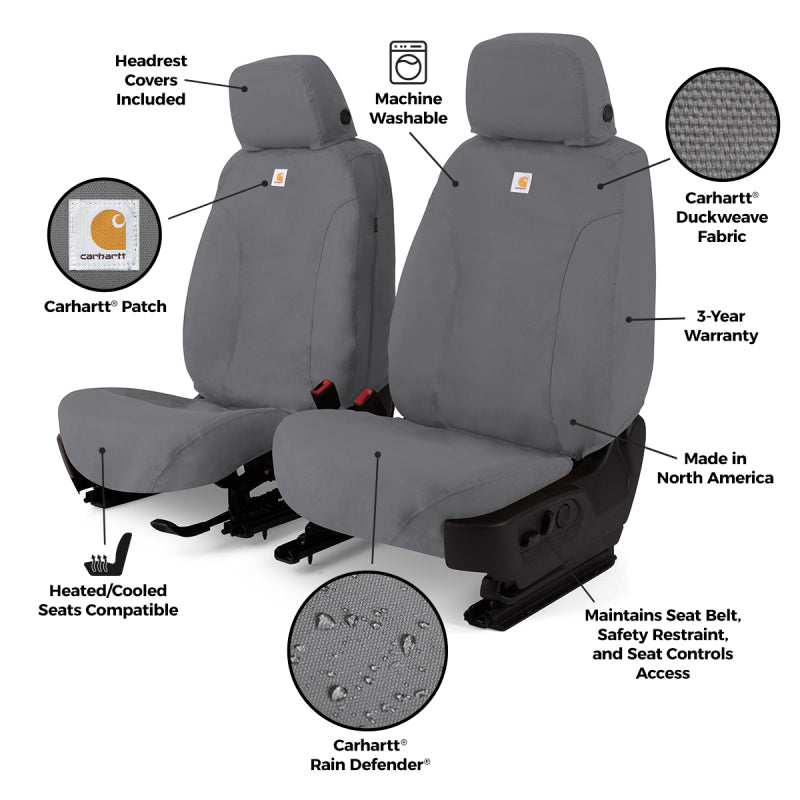 Covercraft 26-Toyota RAV4 Hybrid Carhartt SeatSaver Custom Seat Cover - Gravel