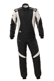 OMP FIRST EVO OVERALL my2025 FIA 8856-2018/SFI ANTHRACITE / FLUO YELLOW SZ 52