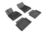 3D MAXpider 2015-2016 Hyundai Genesis Sedan Kagu 1st & 2nd Row Floormats - Black