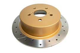 DBA 05-08 Subaru Outback Rear Drilled & Slotted Street Series Rotor