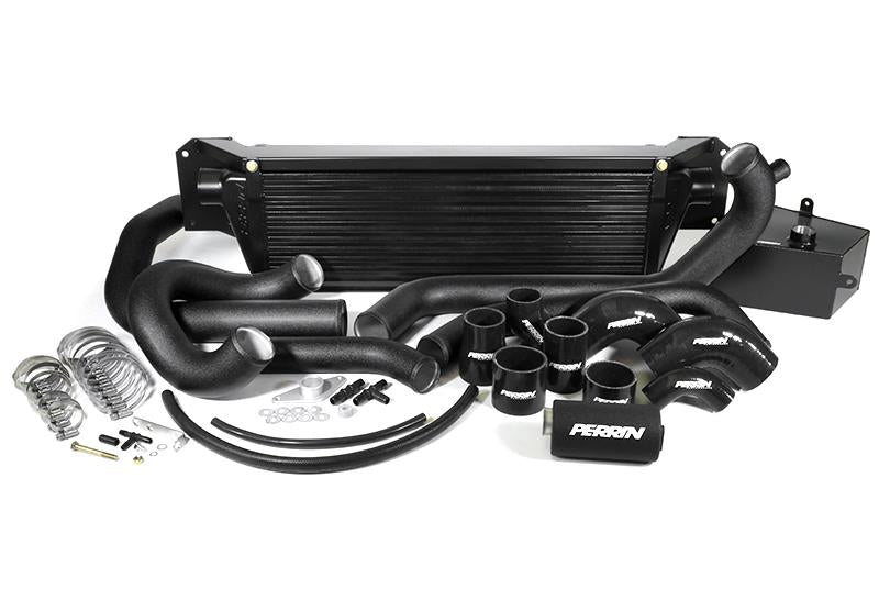 Perrin Performance 2015-2017 Subaru STI FMIC Black Boost Tubes w/ Black Silicone Couplers