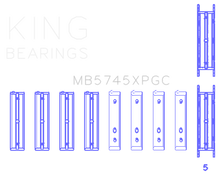 Load image into Gallery viewer, King Engine Bearings Subaru FA20/Toyota 4U-GSE pMaxKote Performance Main Bearing Set - Size STD