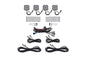 Diode Dyamics Rock Light - Red/White - M8 4-Pack