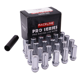 Raceline Jeep 1/2in XL Spline Chrome Lug Nuts (Set of 23)