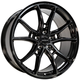 Anovia AN-10 19x9.5 5x112 Black Machined Face Dark Tint
