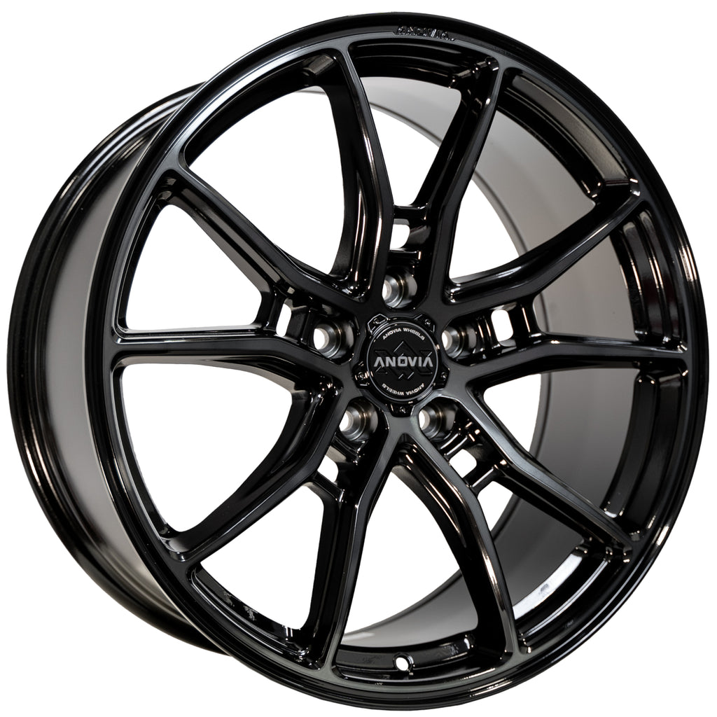 Anovia AN-10 19x8.5 5x120 Black Machined Face Dark Tint