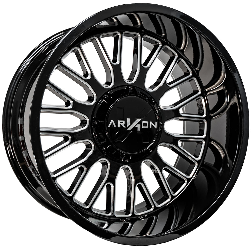 Arkon Athos 22x12 6x135/6x5.5 Gloss Black w/ Milled Edges