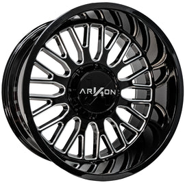 Arkon Athos 22x12 8x6.5 Gloss Black w/ Milled Edges