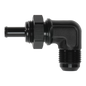 DeatschWerks 10AN Male Flare Bulkhead to 3/8in Hose Barb 90-Degree