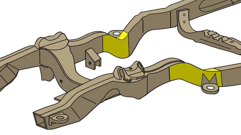Rustbuster Front Frame Section Left Side