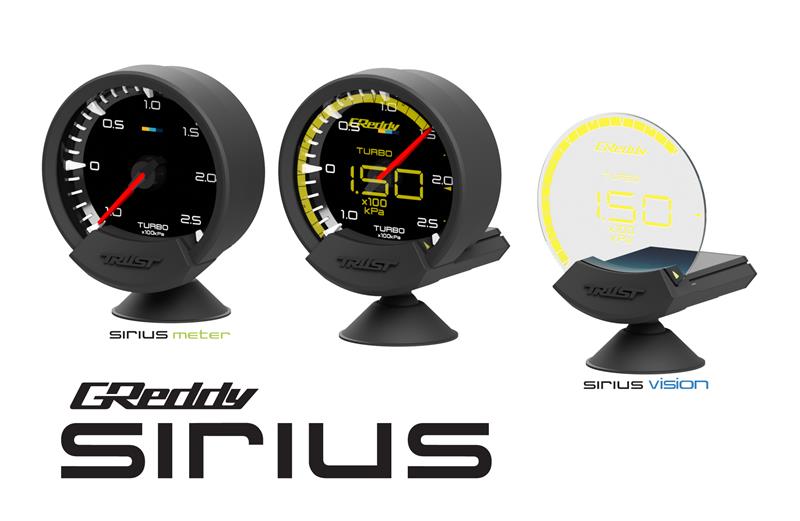 GReddy Sirius Meter - Fuel Pressure 0/6.0kPa 74mm Analog Gauge (w/Fuel Press Sensor & Harness Set)