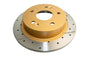 DBA 97-01 Acura Integra Type R Rear Drilled & Slotted Rotor (w/Gold Hat)