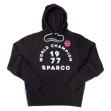 Load image into Gallery viewer, Sparco Sweatshirt Hooded 77 Black XLRG