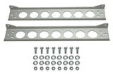 Single Stacked Plate Brushed Aluminum Brackets With Mounting Hardware