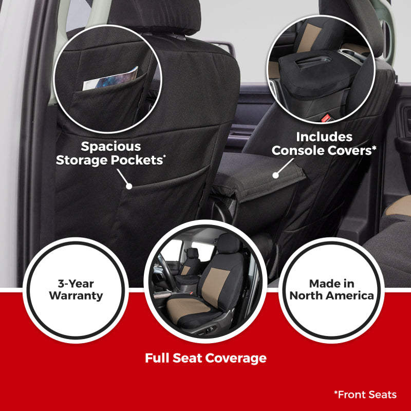 Covercraft 21-24 Chevrolet Tahoe PrecisionFit Front Row Seat Covers - Charcoal/Silver