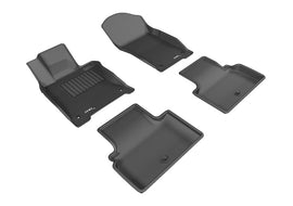 3D MAXpider 2014-2017 Infiniti Q50 Kagu 1st & 2nd Row Floormats - Black