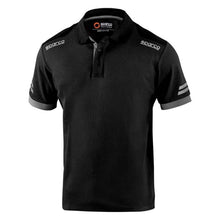 Load image into Gallery viewer, Sparco Tech Polo TW Black/Gray Small