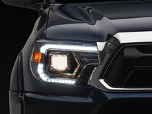 Load image into Gallery viewer, Raxiom 12-15 Toyota Tacoma Axial Series Switchback Projector Headlights- Chrome- Clear Lens