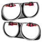 Oracle 15-23 Dodge Challenger Pre-Installed LED Halo Headlight Bezel - Red