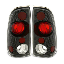 Raxiom 97-03 Ford F-150 Styleside Axial Series Version 2 Tail Lights- Carbon Fiber -Red/Clear Lens