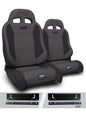 PRP 97-02 Jeep Wrangler TJ Enduro Elite Suspension Seat (Pair) - Trek Edition - Gray