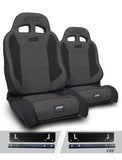 PRP 97-02 Jeep Wrangler TJ Enduro Elite Suspension Seat (Pair) - Trek Edition - Gray