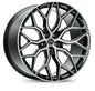 Vossen HF-2 22x11 - 5x130 - ET50 - Deep Face - 71.6 -- Brushed Gloss Black Wheel