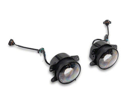 Raxiom 07-18 Jeep Wrangler JK V2 LED Switchback Fog Lights with Amber Turn Signal and Halo Rings