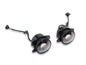Raxiom 07-18 Jeep Wrangler JK V2 LED Switchback Fog Lights with Amber Turn Signal and Halo Rings