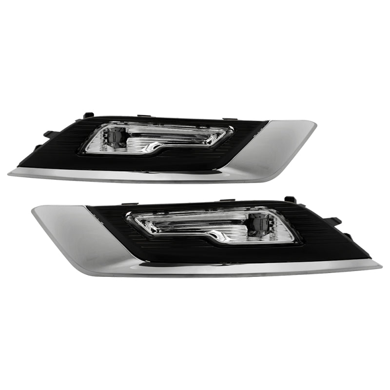 Spyder 17-18 Ford Fusion OEM Full LED Fog Lights w/Switch - Clear (FL-FFUS17-LED-C)
